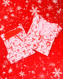 P.Louise Adults Christmas Bow Pyjamas - Trousers Set